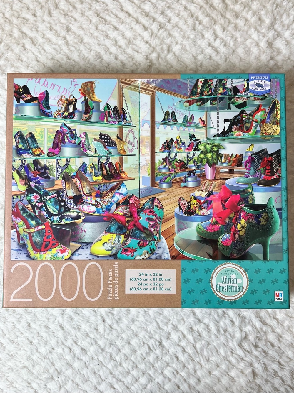 “Carnaby Shoe Shop” by Adrian Chesterman 2000 Piece Milton Bradley Jigsaw Puzzle